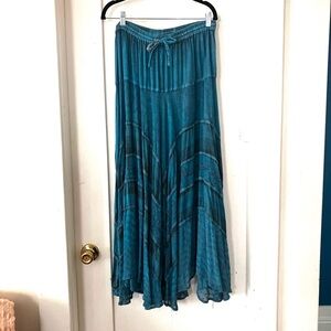 Advance Apparels Turquoise Maxi Skirt